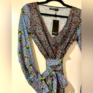 NWT Mixed Floral Print Maxi Dress